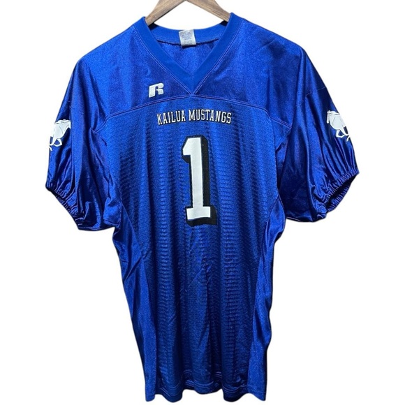 Russell Athletic Other - vintage 2000s Russell athletic Kailua Mustangs # 1 blue sports football jersey